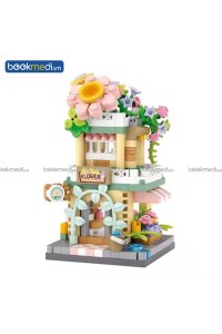 Đồ Chơi Lắp Ráp Mô Hình Tiệm Hoa (Flower Shop Street Mini) Hãng Loz